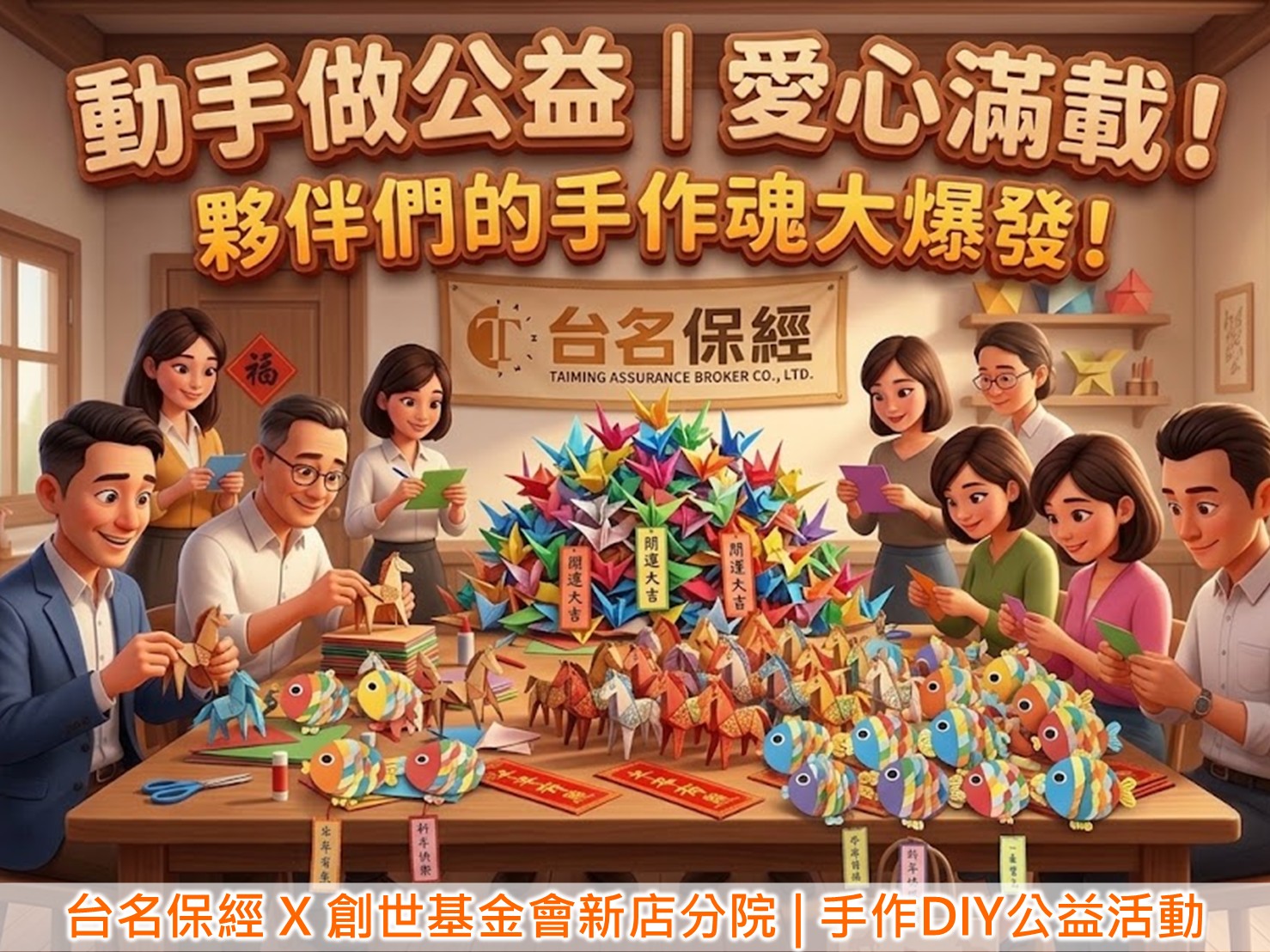 台名保經 × 創世基金會｜手作DIY公益活動