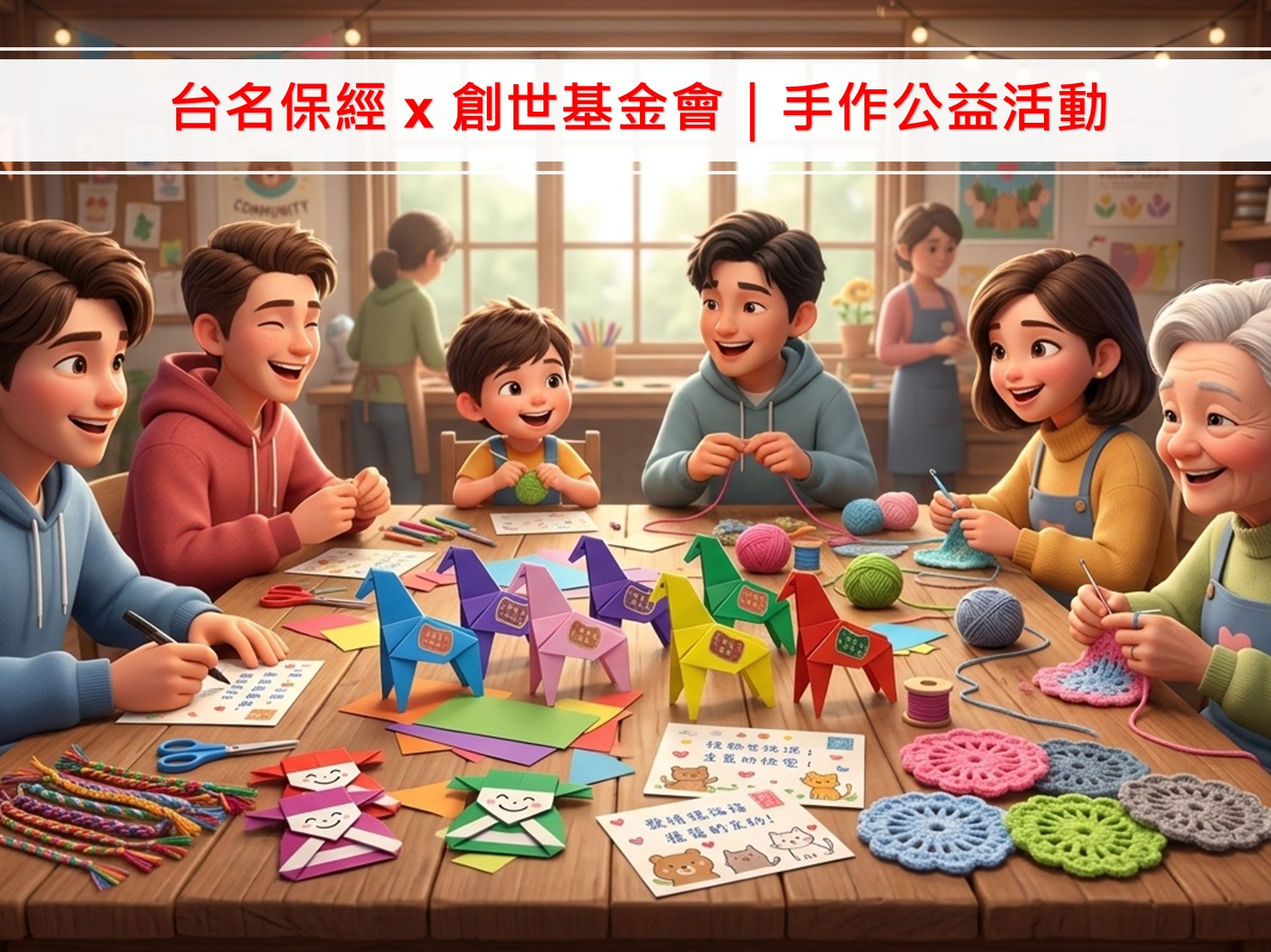 台名保經 × 創世基金會｜手作公益活動